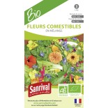 Graines bio pour semis de fleurs comestibles en mélange Sanrival