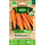 Graines bio à semer de carottes Berlikumer 2 de Vilmorin