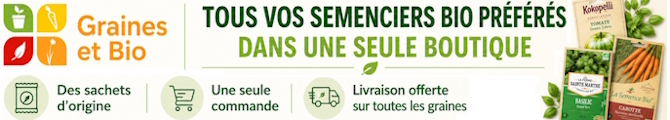 Graines et Bio | Large choix, qualité, livraison Gratuite!